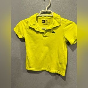 Boys Quicksilver Neon Polo Shirt size 5